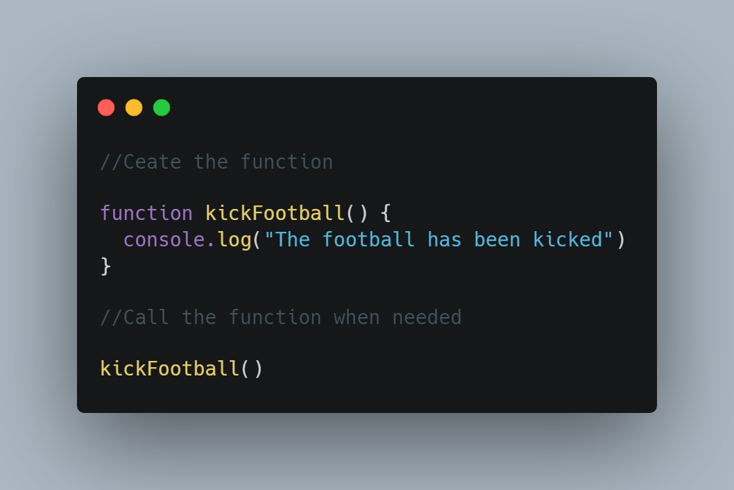 an example of a function
